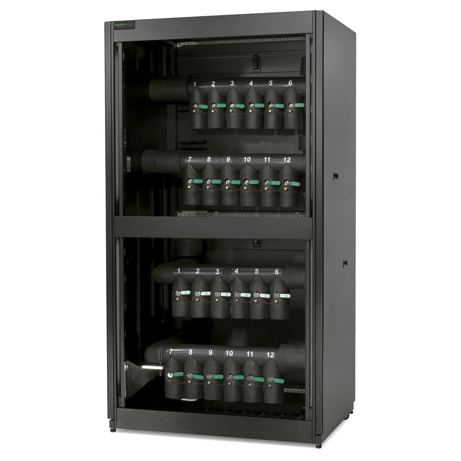 APC SCHNEIDER ELECT IT DIRECT SHIP COOLING DISTRIBUTION UNIT 12CIRCUIT BOTTOM TOP MAINS view 3