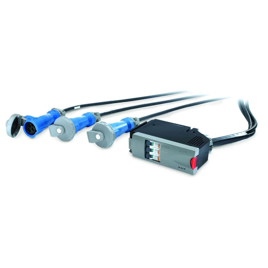 APC power distribution module with 3 IEC 309 outlets, 32 A rating, and 480 cm cord