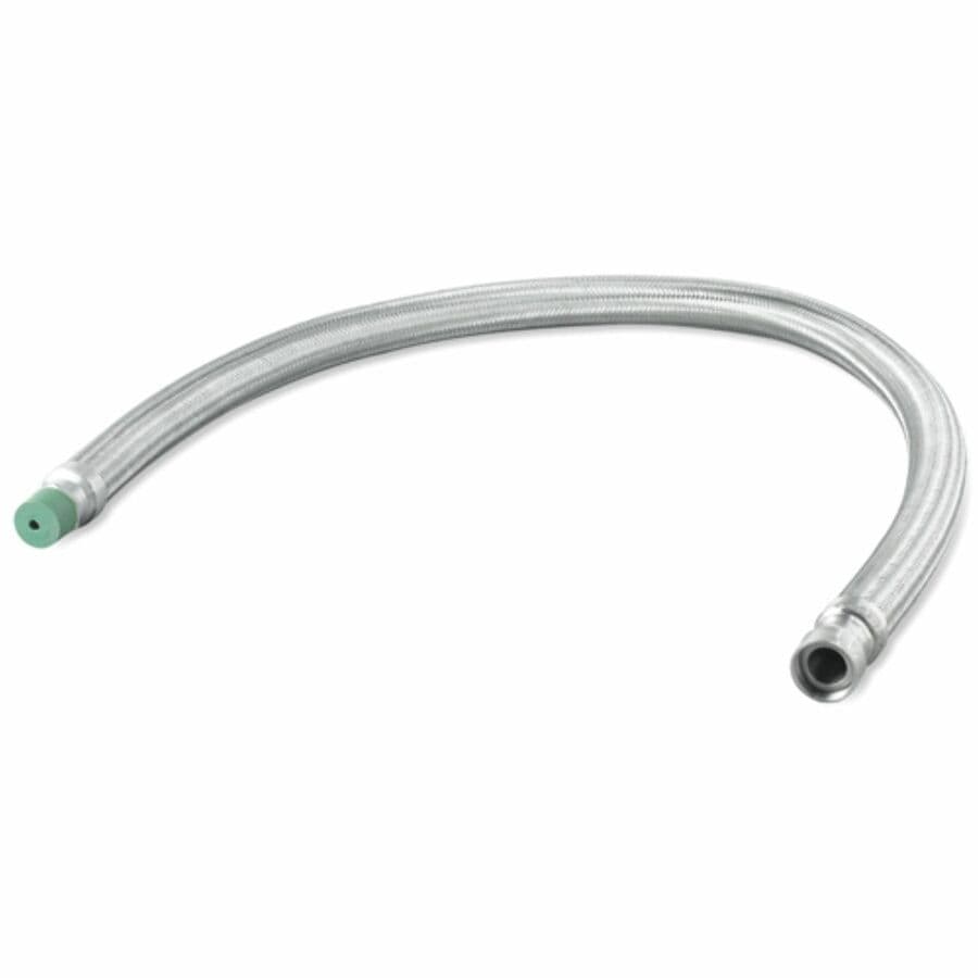 APC 6 ft stainless flex pipe kit with 1 MPT to 1 FPT union for chilled-water in-row cooling