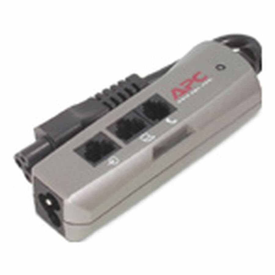 APC SurgeArrest NotebookPro C6 surge protector with 1 outlet, 600 J rating, and RJ11/RJ45 protection