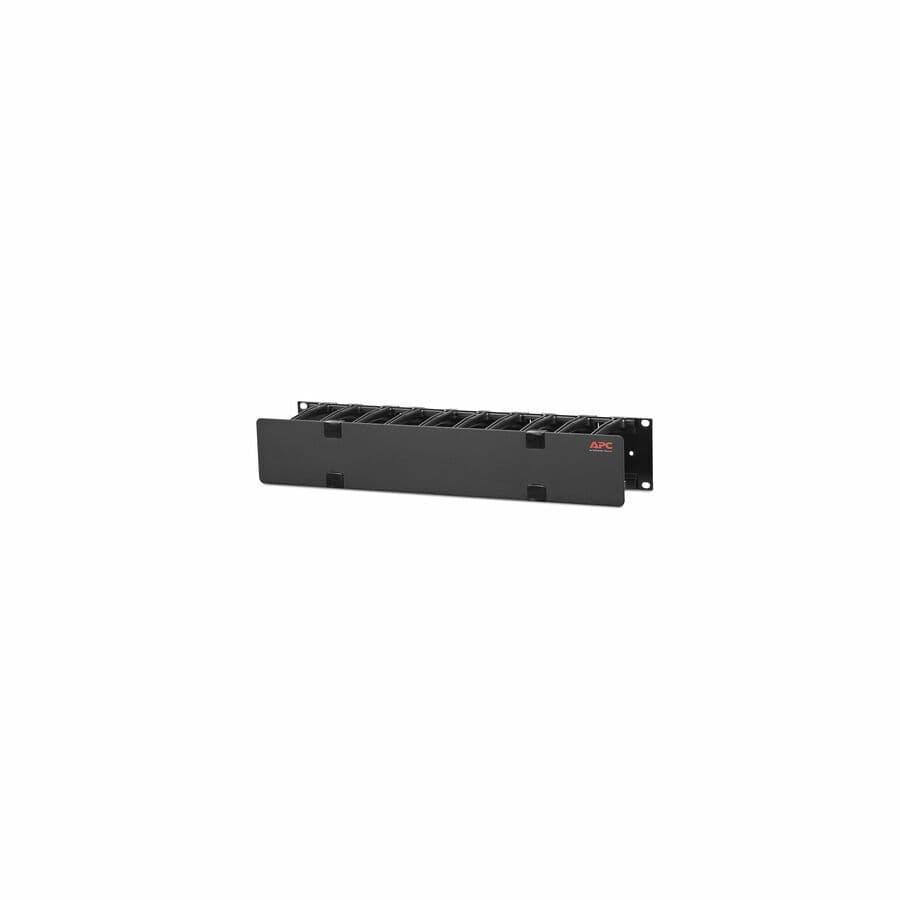 APC AR8600A 2U horizontal cable manager in black for 19-inch rack enclosures