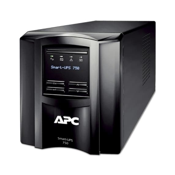 APC Smart-UPS 750 VA LCD 100V desktop UPS with front LCD display