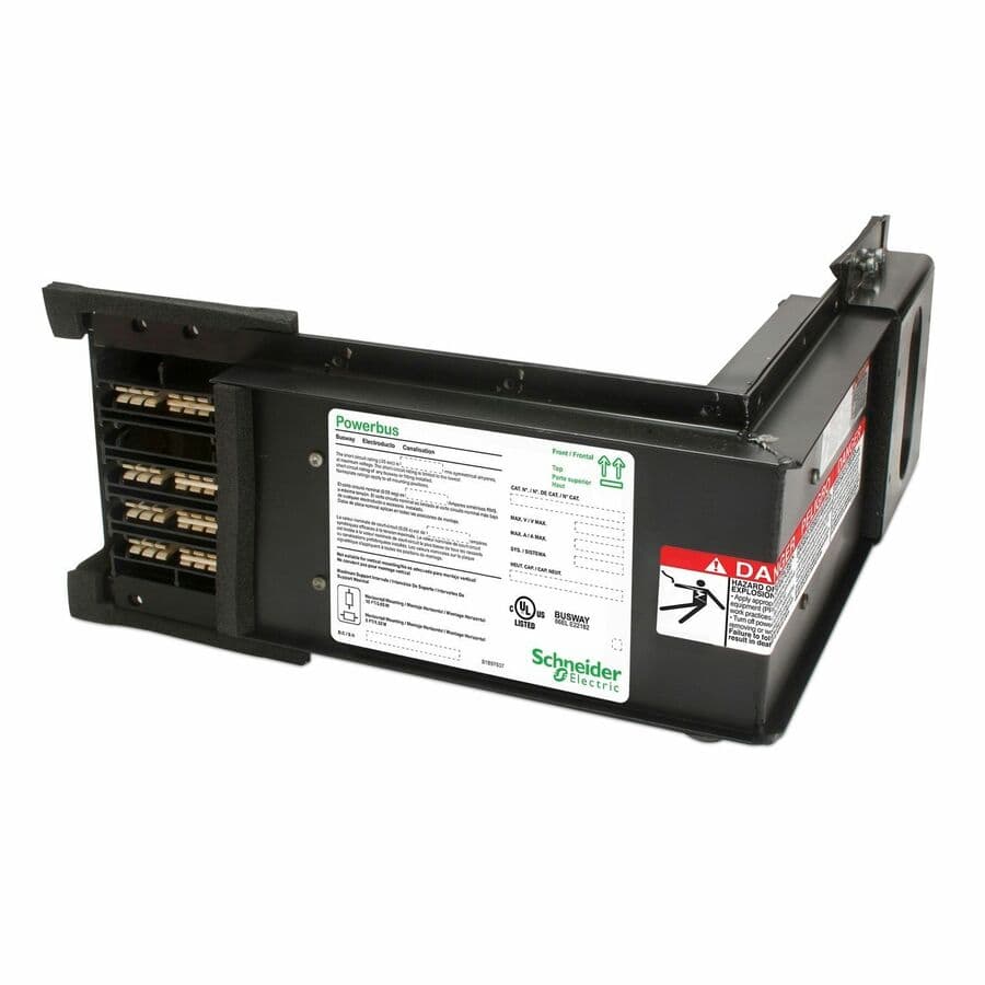 APC Schneider Electric 400 A left busway elbow for power distribution