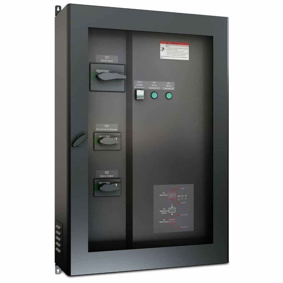 APC Symmetra PX 96/160KW 400V wall-mounted maintenance bypass panel for enterprise UPS service