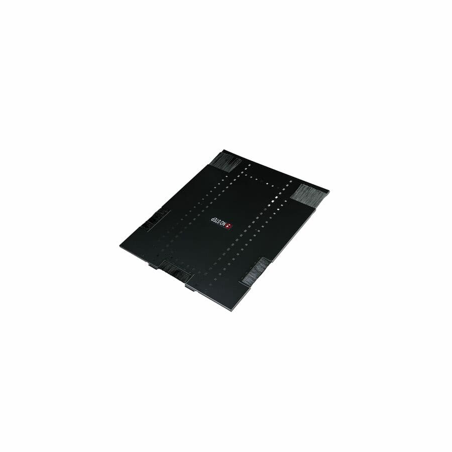 Black Schneider Electric NetShelter SX performance roof for 750 mm wide by 1,070 mm deep rack enclosure