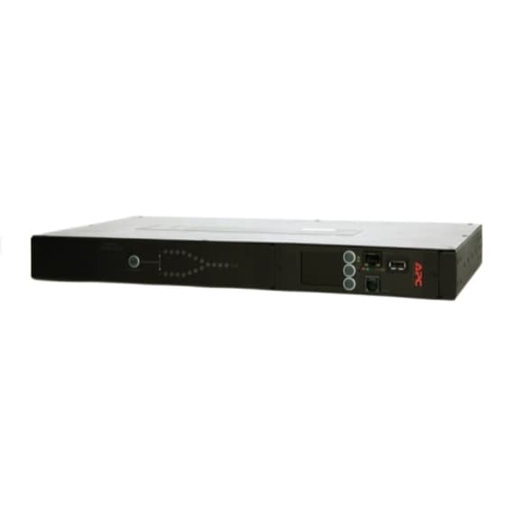 APC AP4423 rack ATS with C20 input and 8 C13 plus 1 C19 outlets for rack power transfer