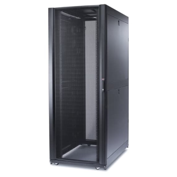APC NetShelter SX 52U black floor standing rack enclosure with side panels, 750 mm wide and 1,200 mm deep