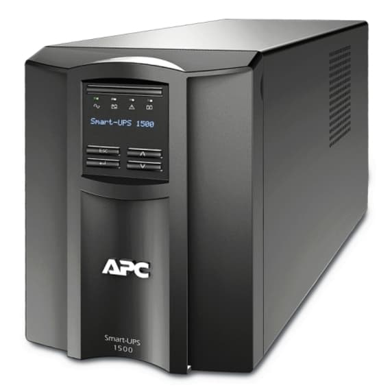 APC SMT1500IC tower line-interactive UPS with 8 IEC 320 C13 outlets