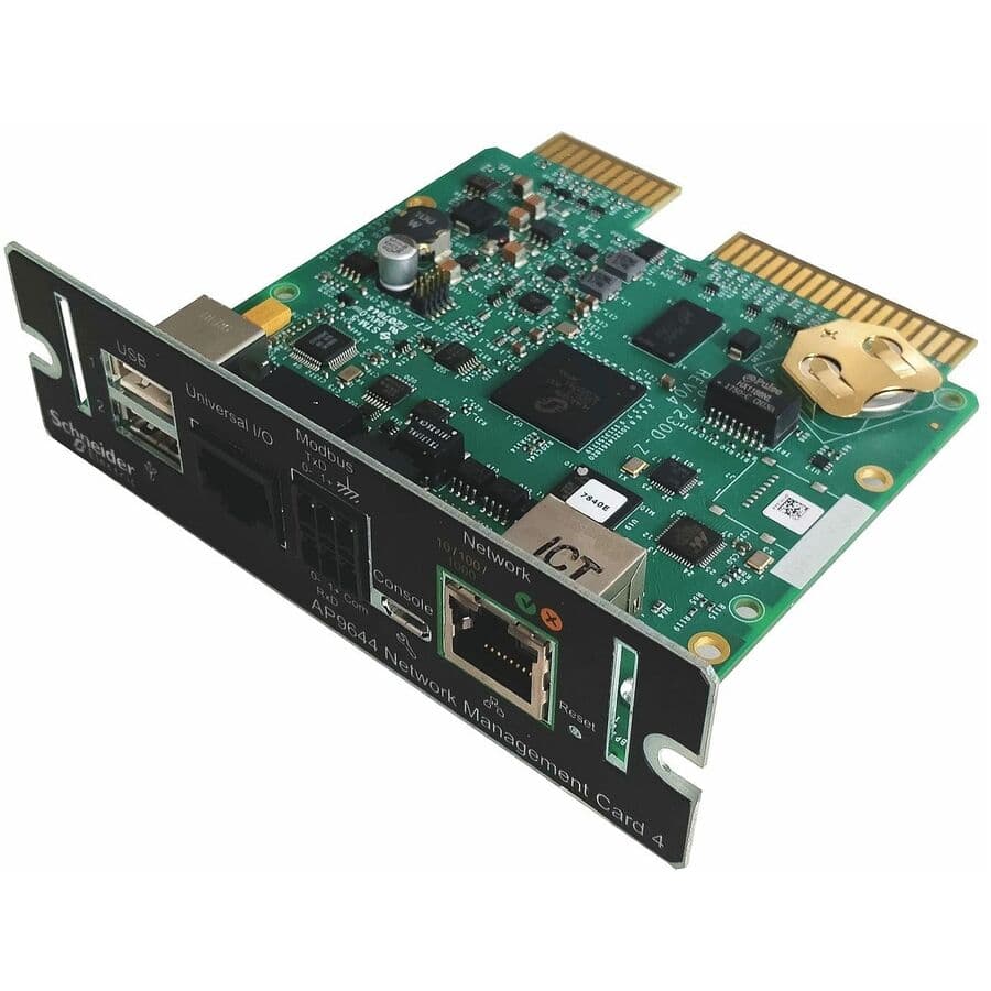 APC AP9644 network management card for remote monitoring with Ethernet and Modbus