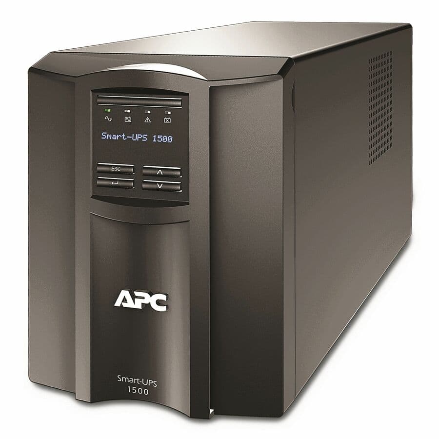 APC Smart-UPS SMT1500CUS 1,440 VA desktop UPS with Ethernet and USB management