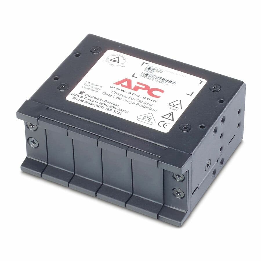APC PRM4 1U rack mount 4-channel chassis for replaceable data line surge protection