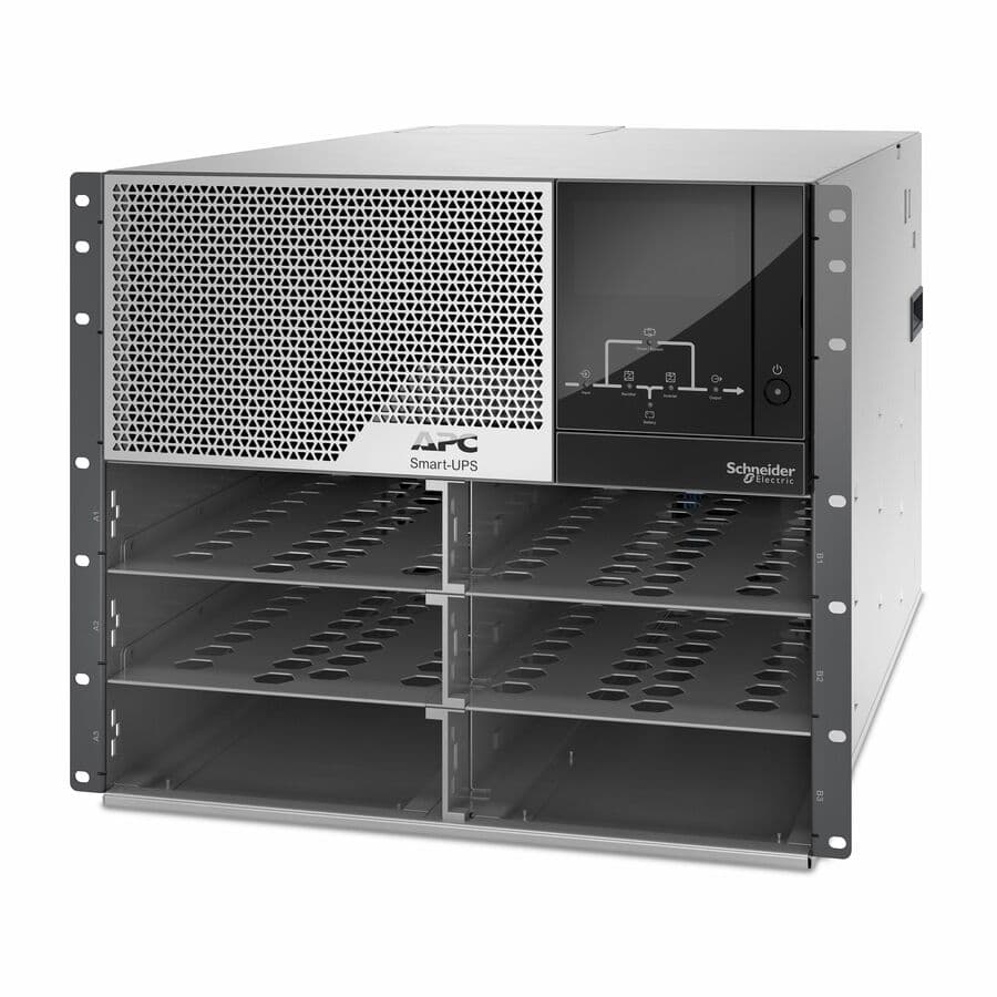 APC Smart-UPS Modular Ultra 15 kW N+1 rackmount UPS frame for high-density data center power protection