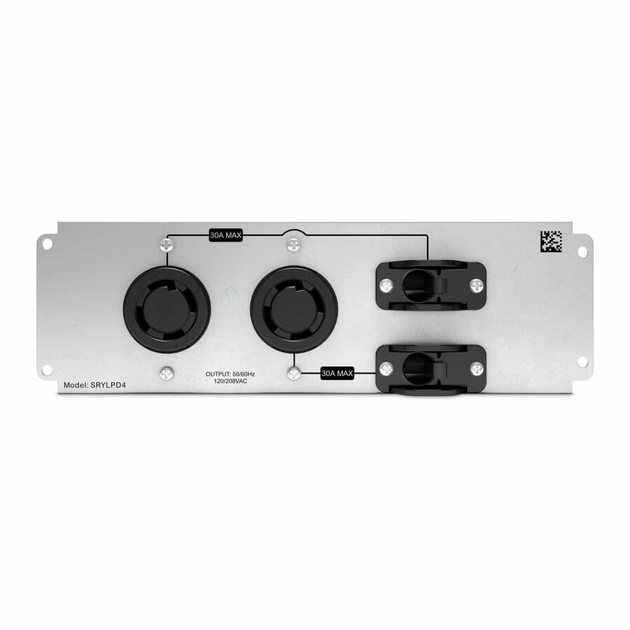 APC SRYLPD4 backplate kit for Smart-UPS Modular Ultra with qty 2 L14-30R receptacles