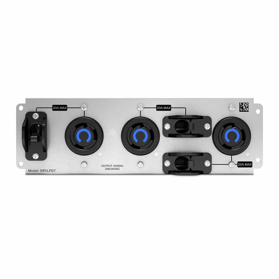 APC backplate kit for Smart-UPS Modular Ultra with 3 NEMA L6-20R outlets