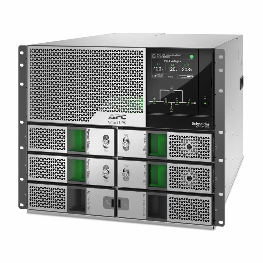 APC Smart-UPS Modular Ultra 10 rackmount online UPS with touchscreen and network management card