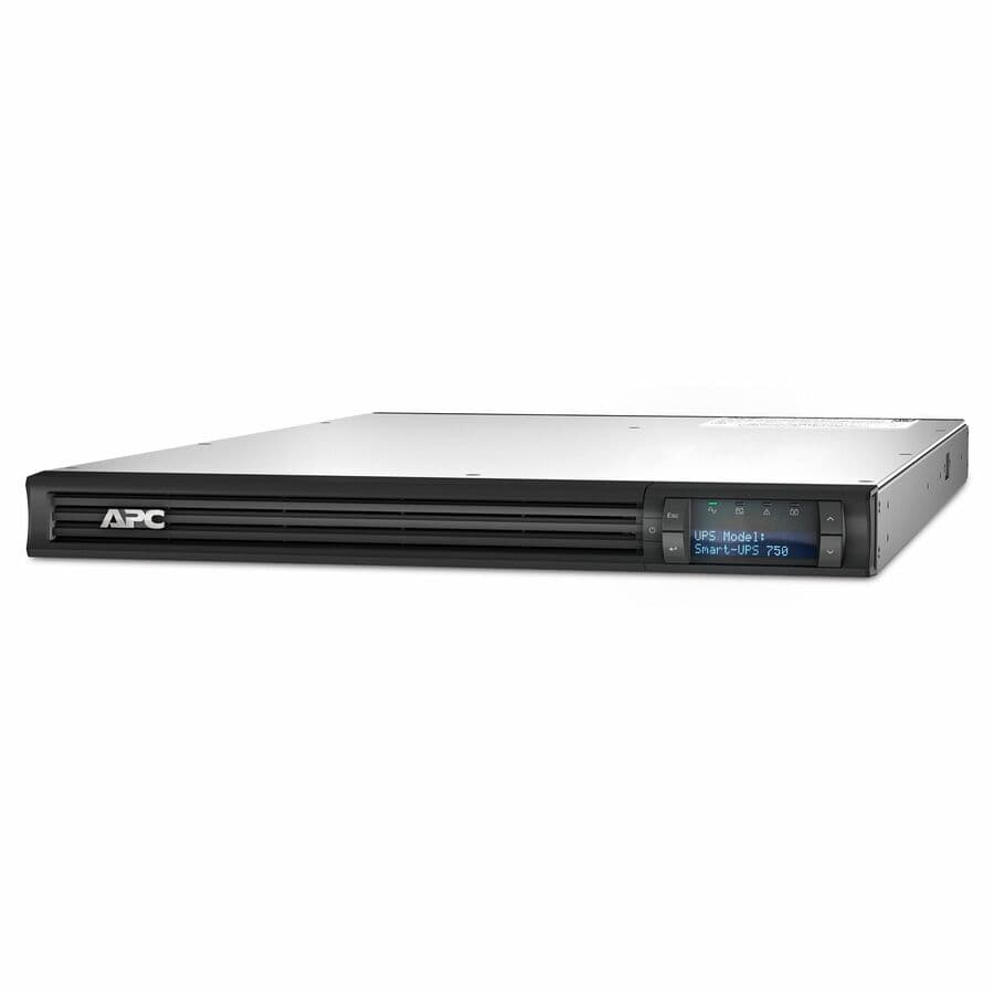APC Smart-UPS 750 VA LCD 120 V 1U rackmount UPS with front LCD and NEMA 5-15R outlets