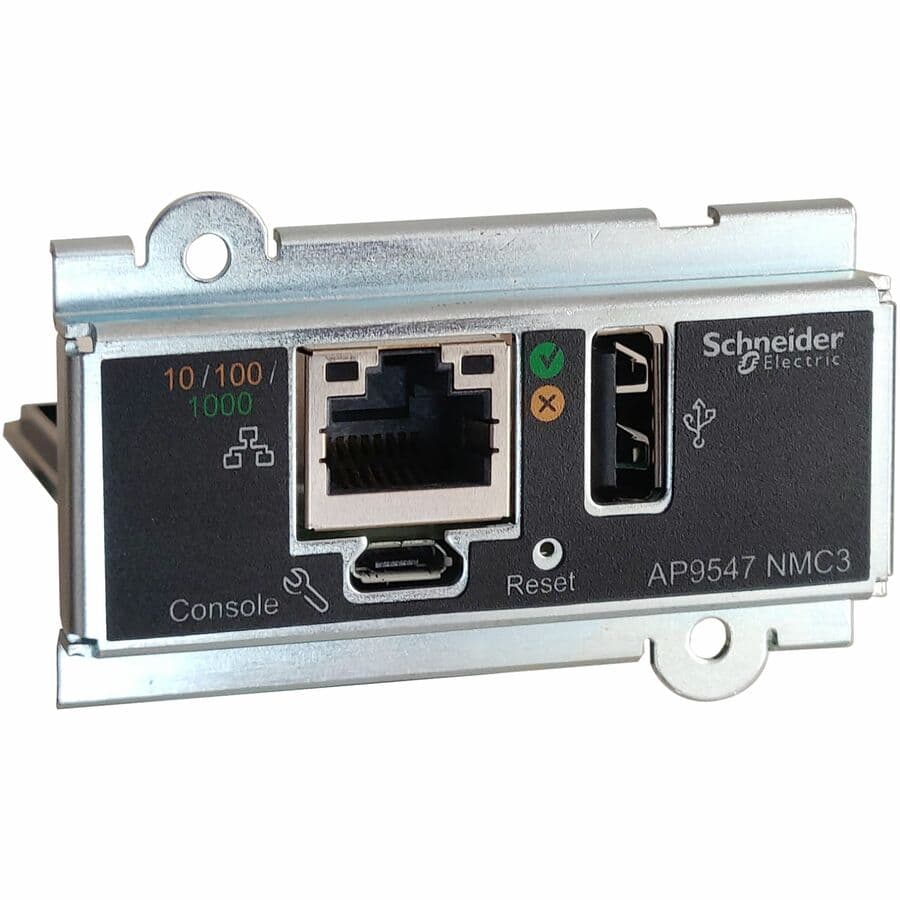 Schneider Electric AP9547 network management card for Easy UPS 3-Phase remote monitoring