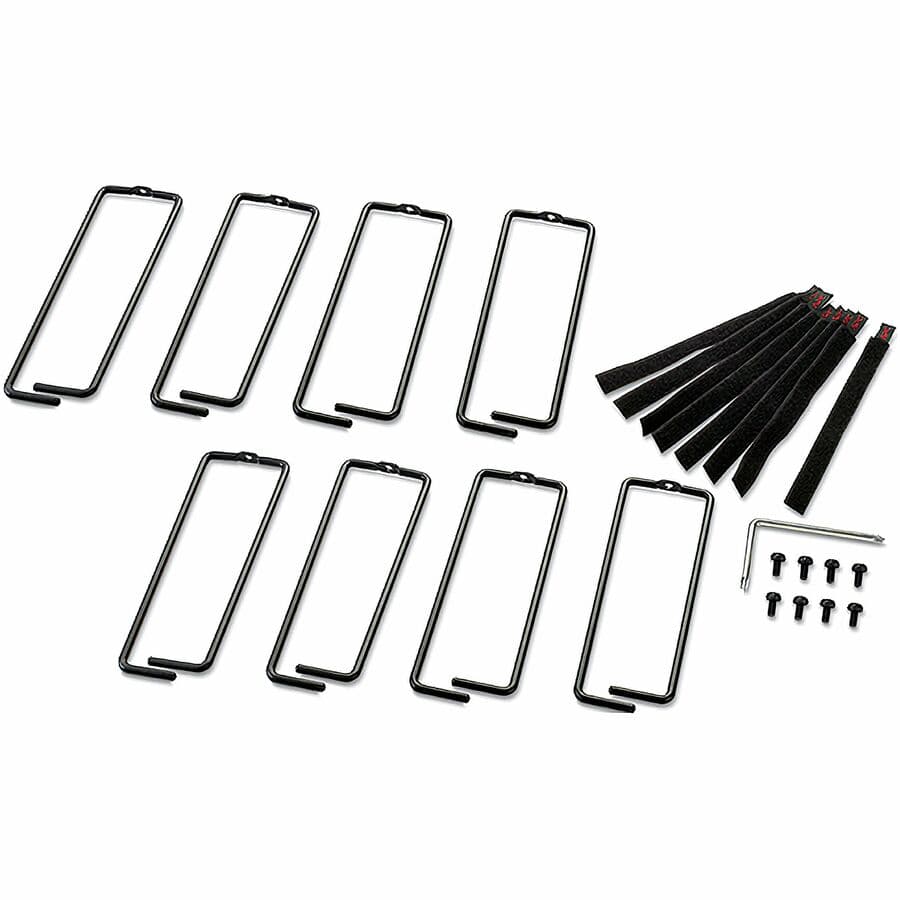 APC NetShelter NX cable ring set in black for vertical rack cable management