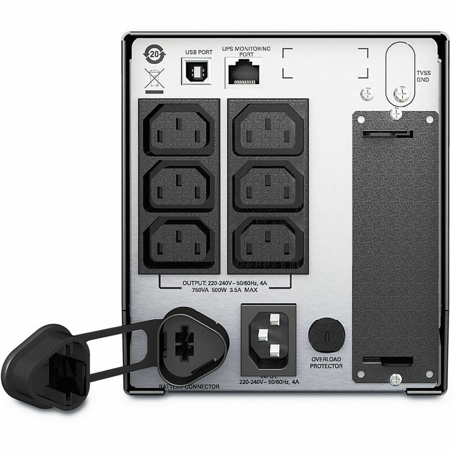 APC Smart-UPS SMT750I 750 VA 230 V tower UPS with LCD display