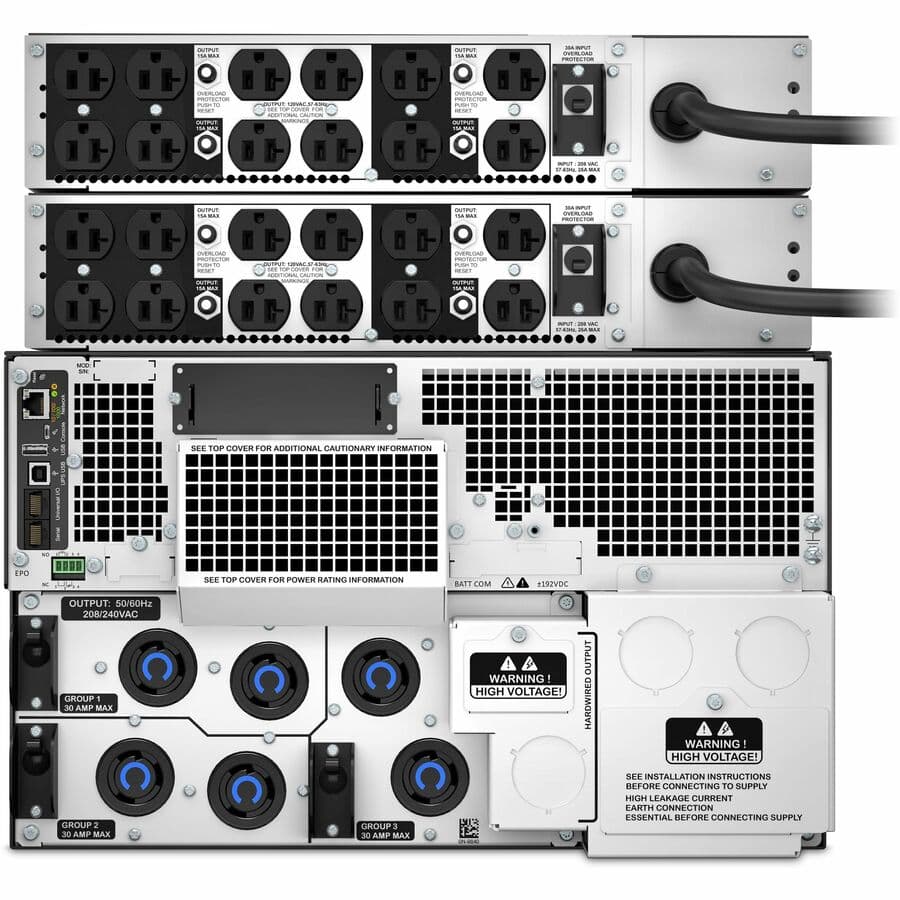 APC SMART-UPS SRT 10KVA RM WITH TWO 208V TO 120V 2U 5KVA STEP-DOWN TRANSFORMERS view 4