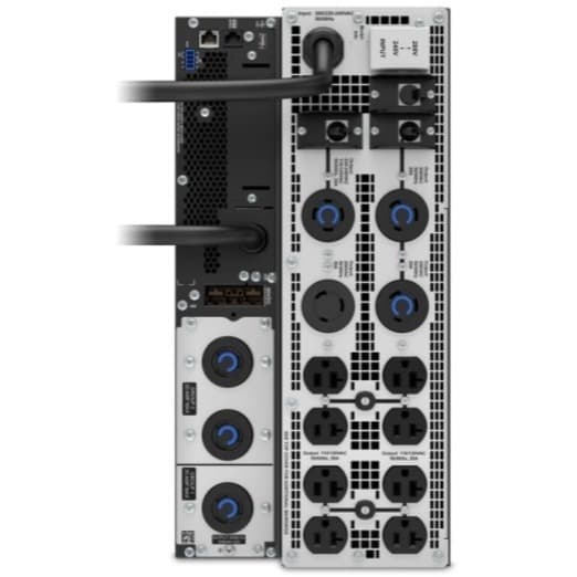 APC SRT3000XLT-5KTF rack-mount online UPS with 3,000 VA capacity and mixed NEMA outlets