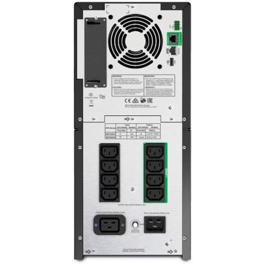 APC Smart-UPS SMT2200IC tower UPS with 2,200 VA, 230 V output, and IEC C13 and C19 outlets