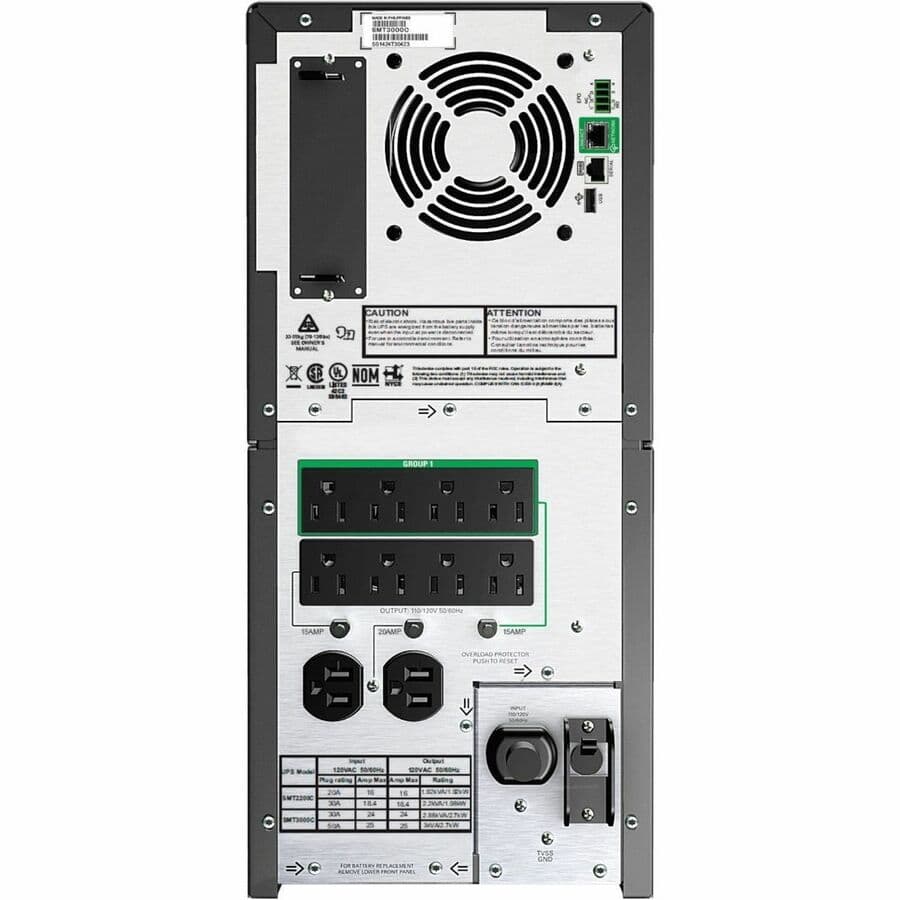 APC Smart-UPS 3000VA 120V TAA with LCD display and SmartConnect monitoring