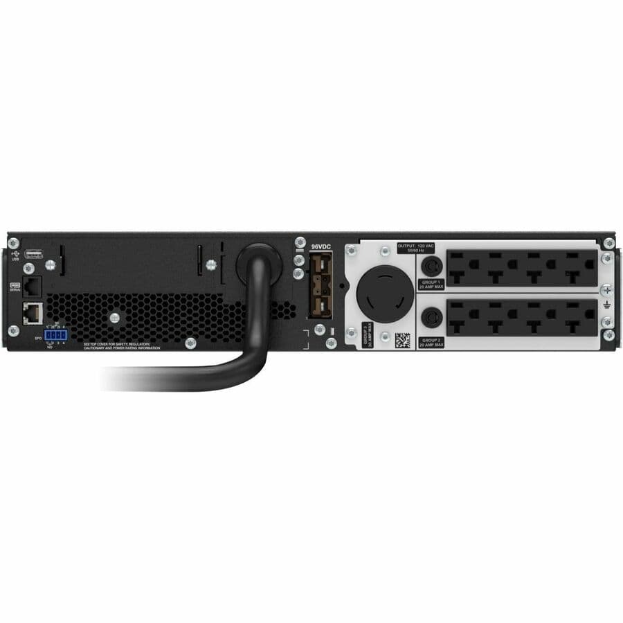 APC Smart-UPS SRT3000RMXLAUS 3,000 VA online UPS with LCD, rack/tower design, and TAA compliance