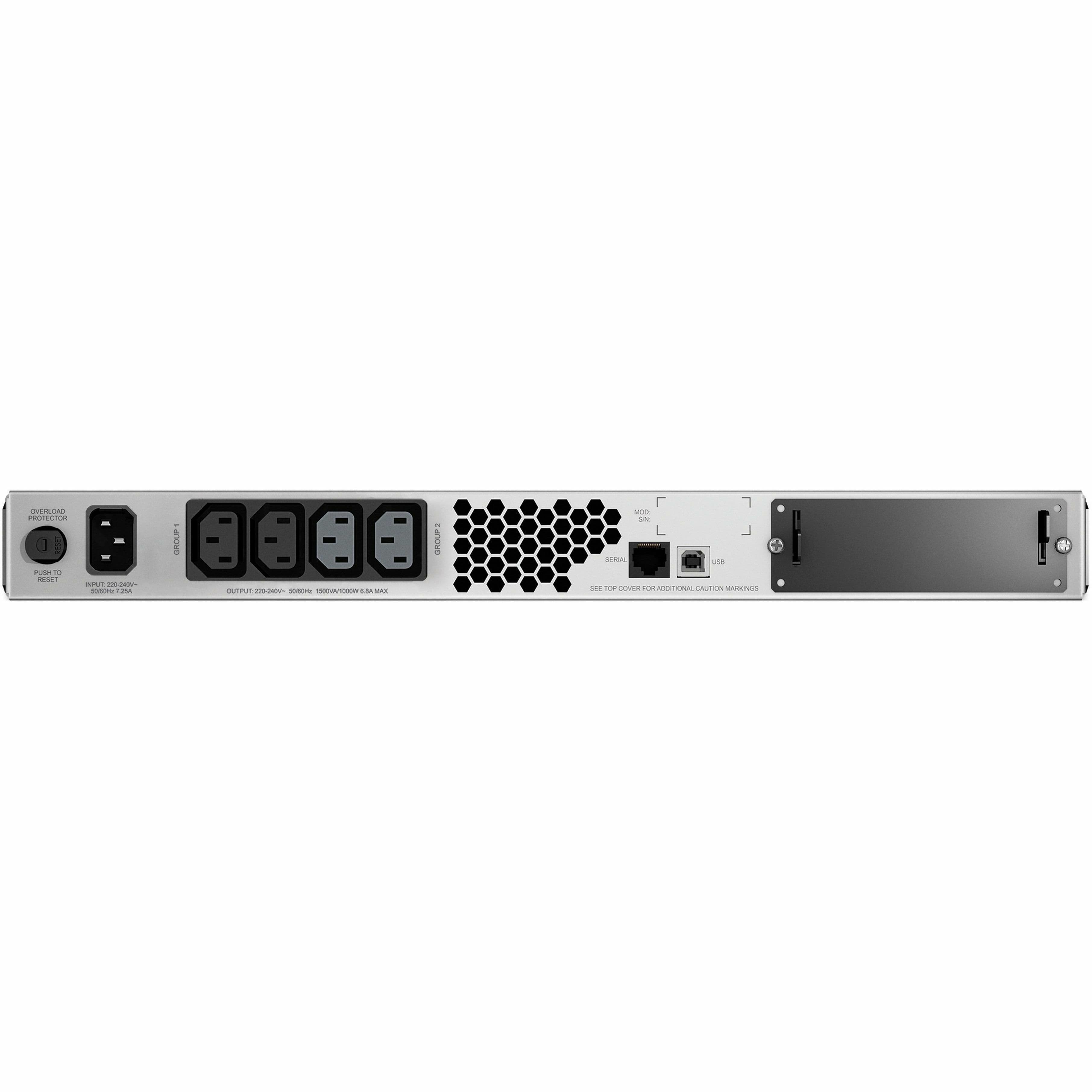 APC Smart-UPS 1500VA LCD rack mount 1U 230V front view