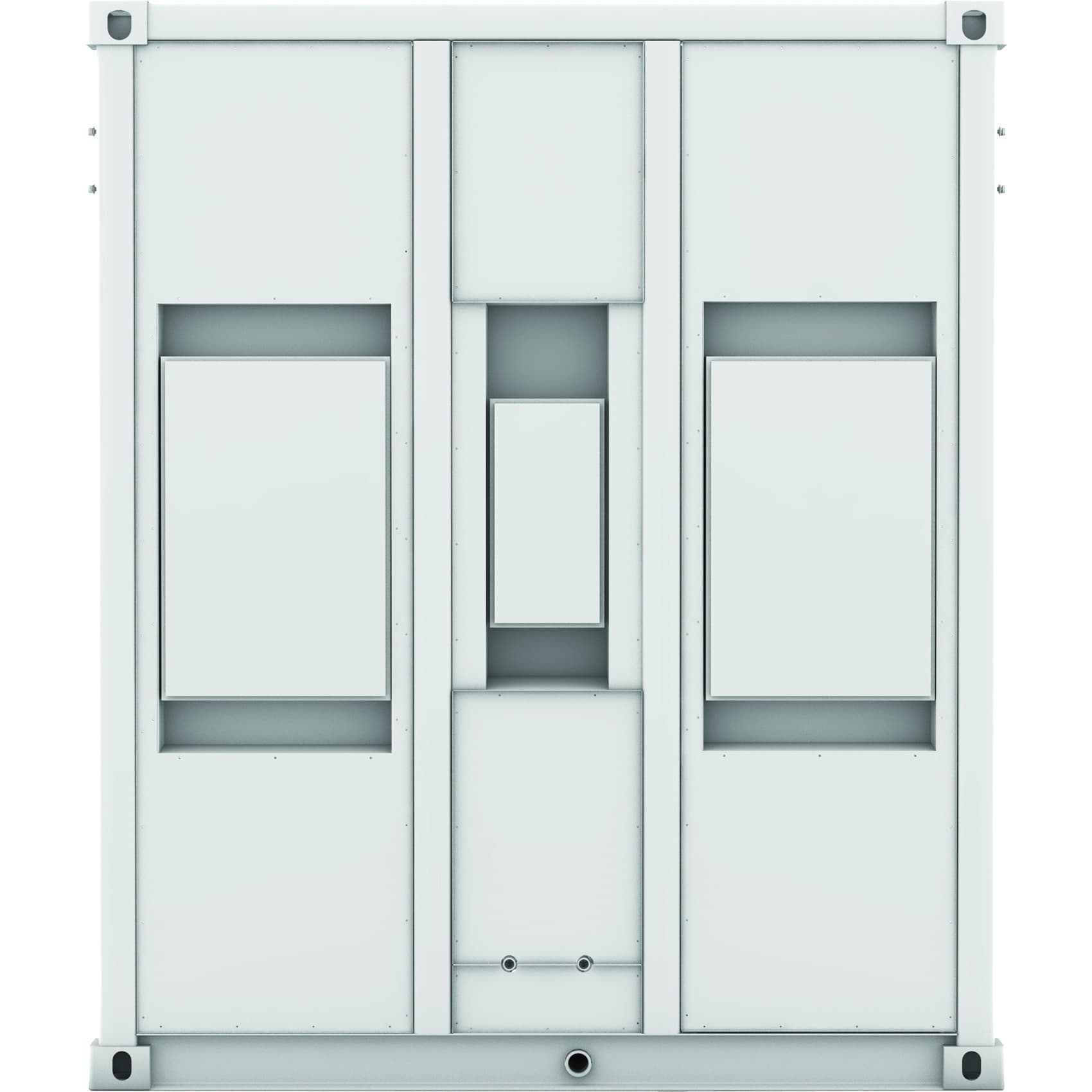 APC SCHNEIDER ELECT IT DIRECT SHIP ECOBREEZE FRAME 20FT 6M 480/3/60 VAC 3 MODULES INSTALLED view 6