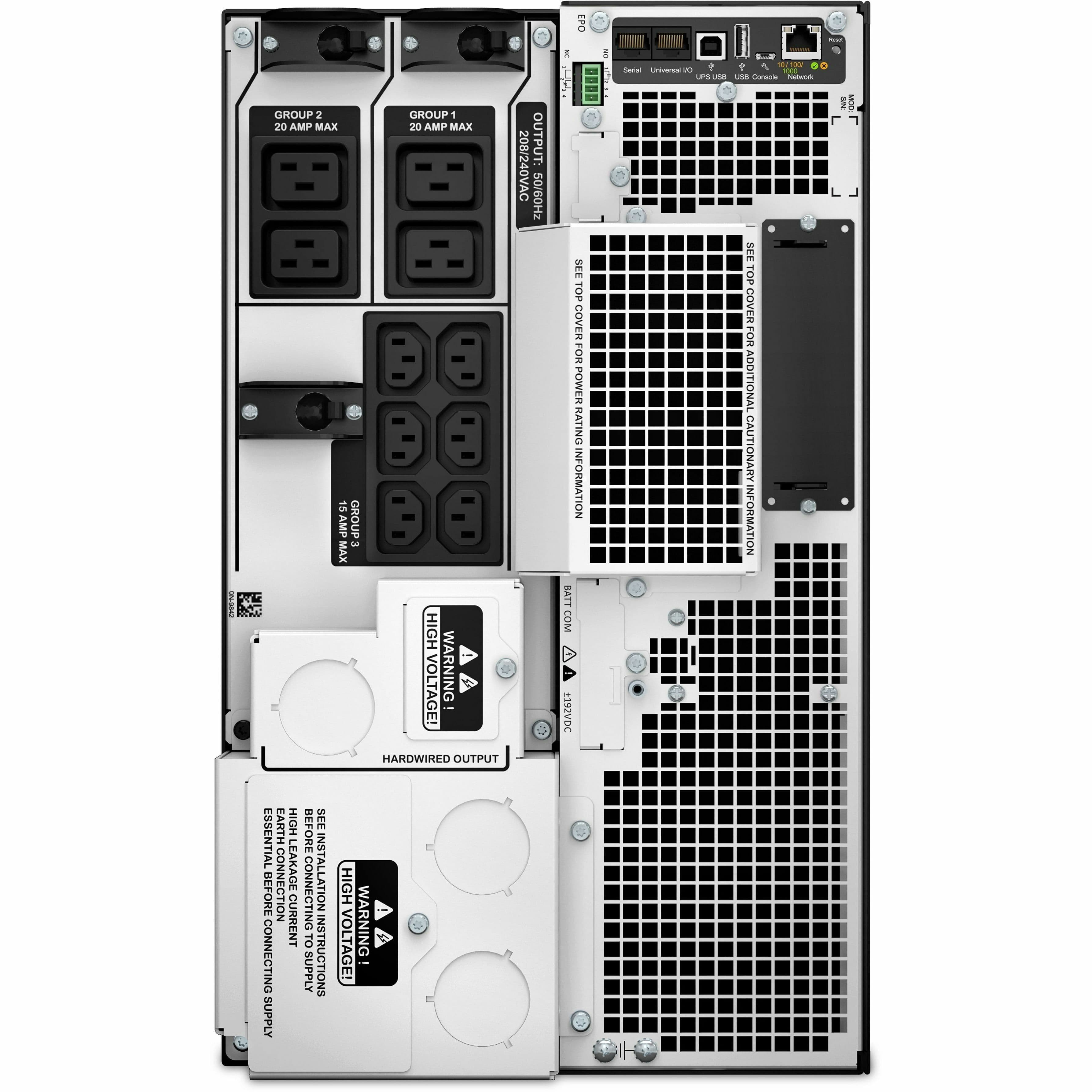 APC Smart-UPS SRT 10000VA 208V IEC rack-mount online UPS for enterprise servers