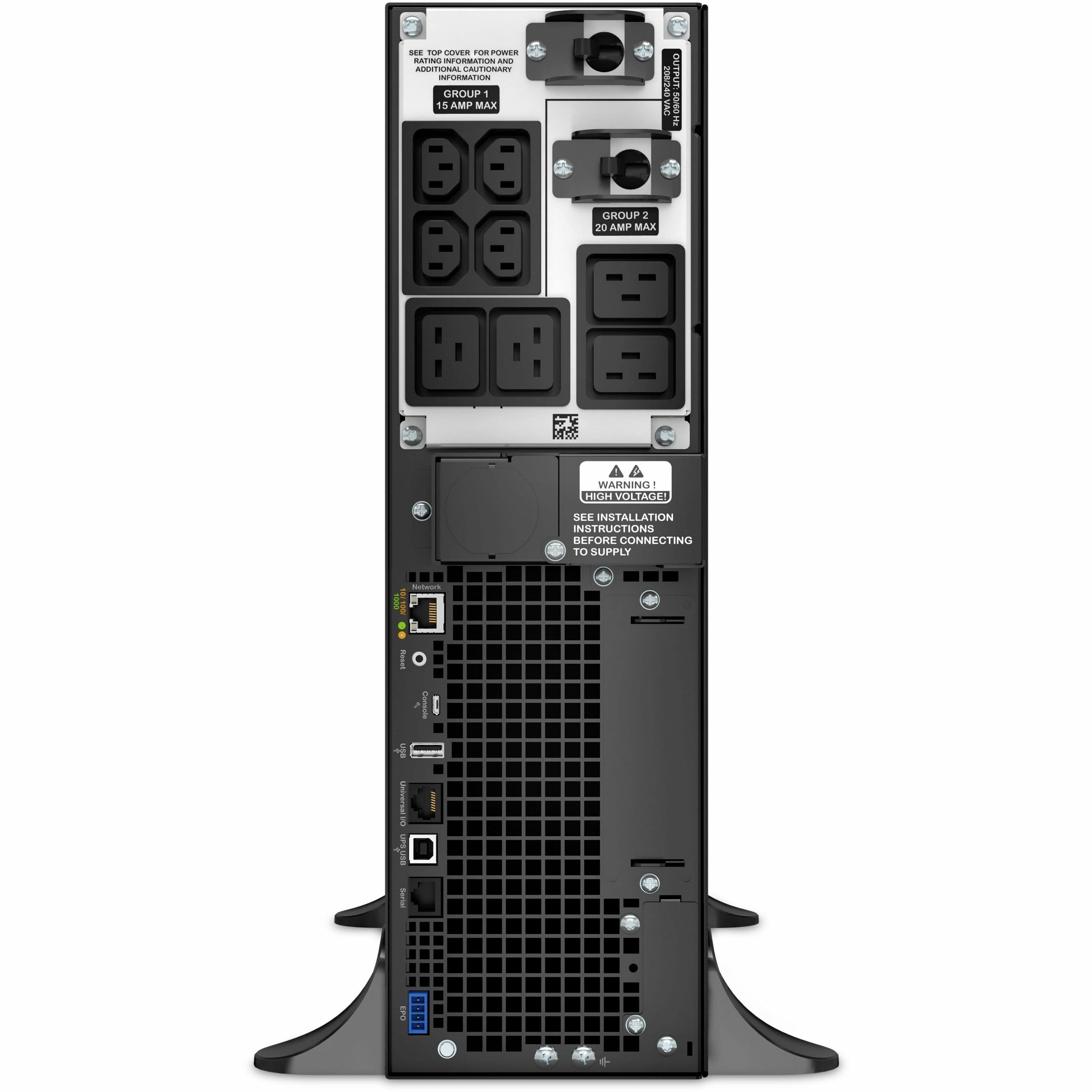 APC Smart-UPS SRT 5000VA 208V IEC rack-mount online UPS for enterprise power protection