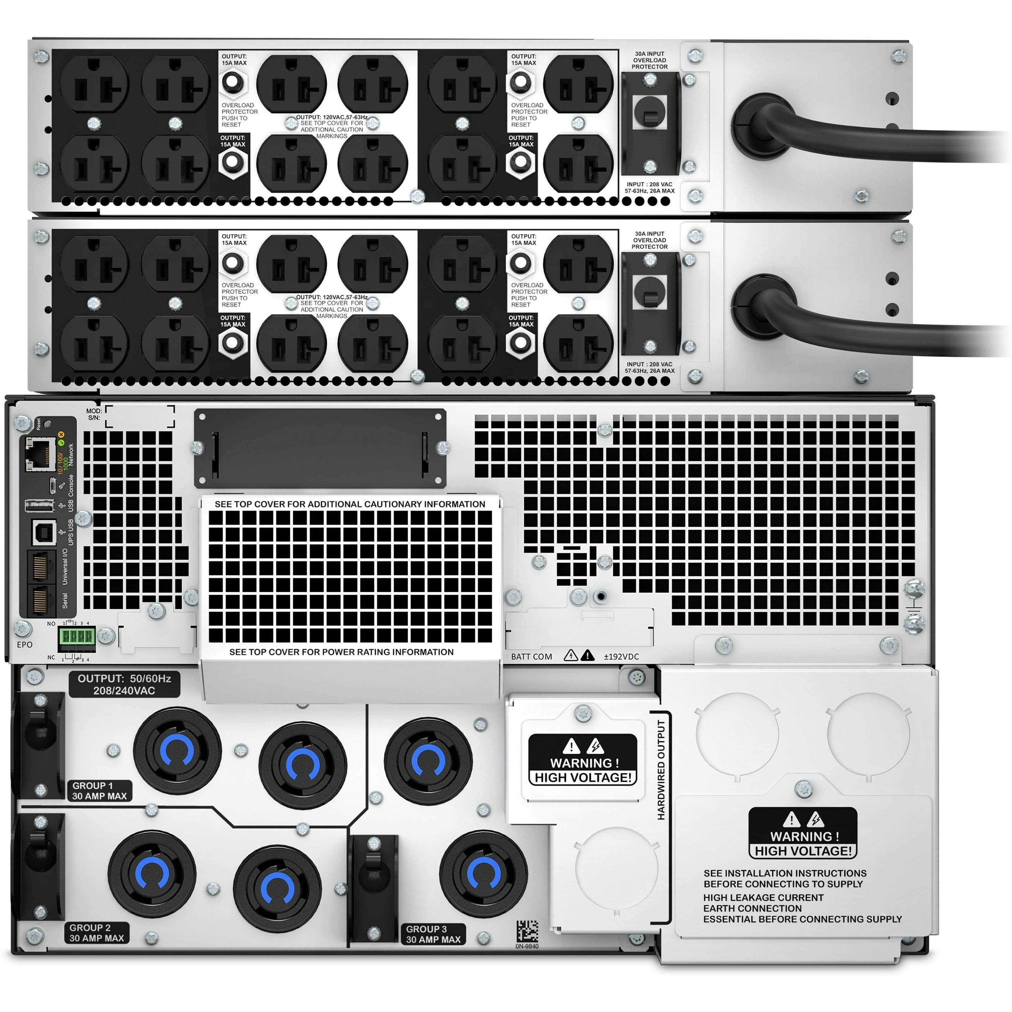 APC SMART-UPS SRT 10KVA RM WITH TWO 208V TO 120V 2U 5KVA STEP-DOWN TRANSFORMERS view 8