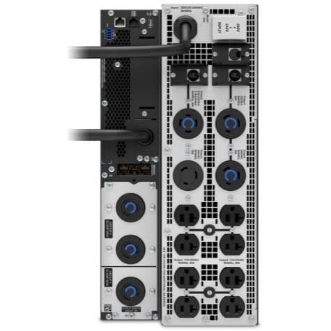 APC SRT3000XLT-5KTF rack-mount online UPS with 3,000 VA capacity and mixed NEMA outlets