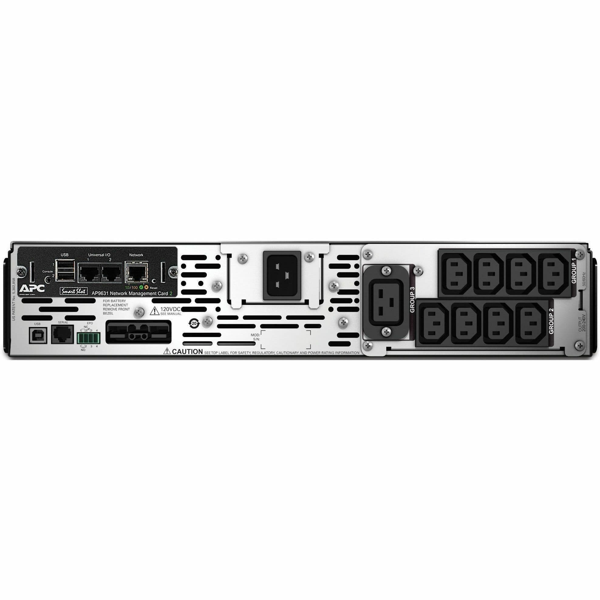 APC Smart-UPS X 2200VA rack/tower UPS with LCD display and network card for 200-240 V deployments