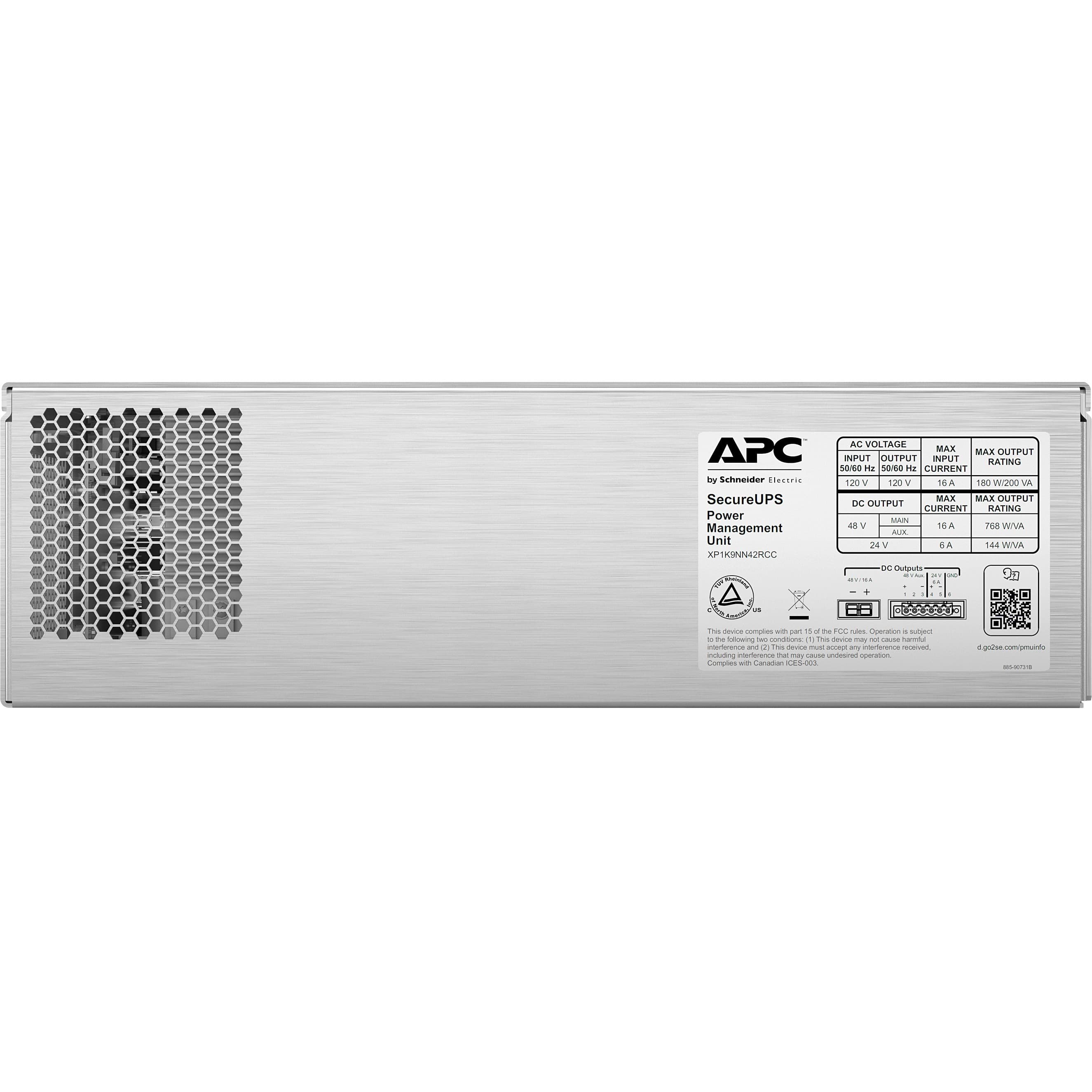 APC secure UPS power management unit, 1,900 W, 115/120 VAC desktop UPS
