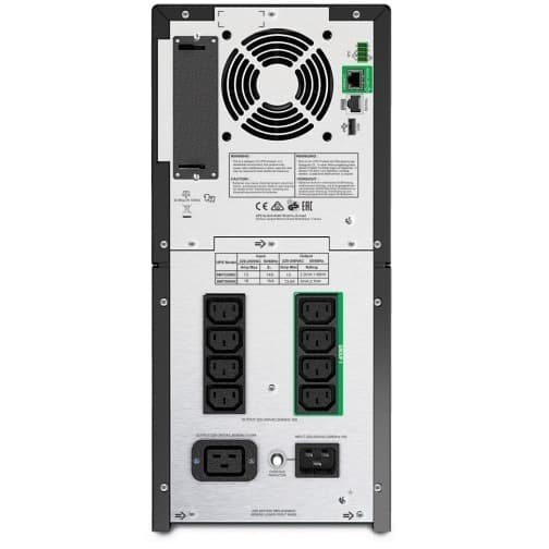 APC Smart-UPS SMT2200IC tower UPS with 2,200 VA, 230 V output, and IEC C13 and C19 outlets