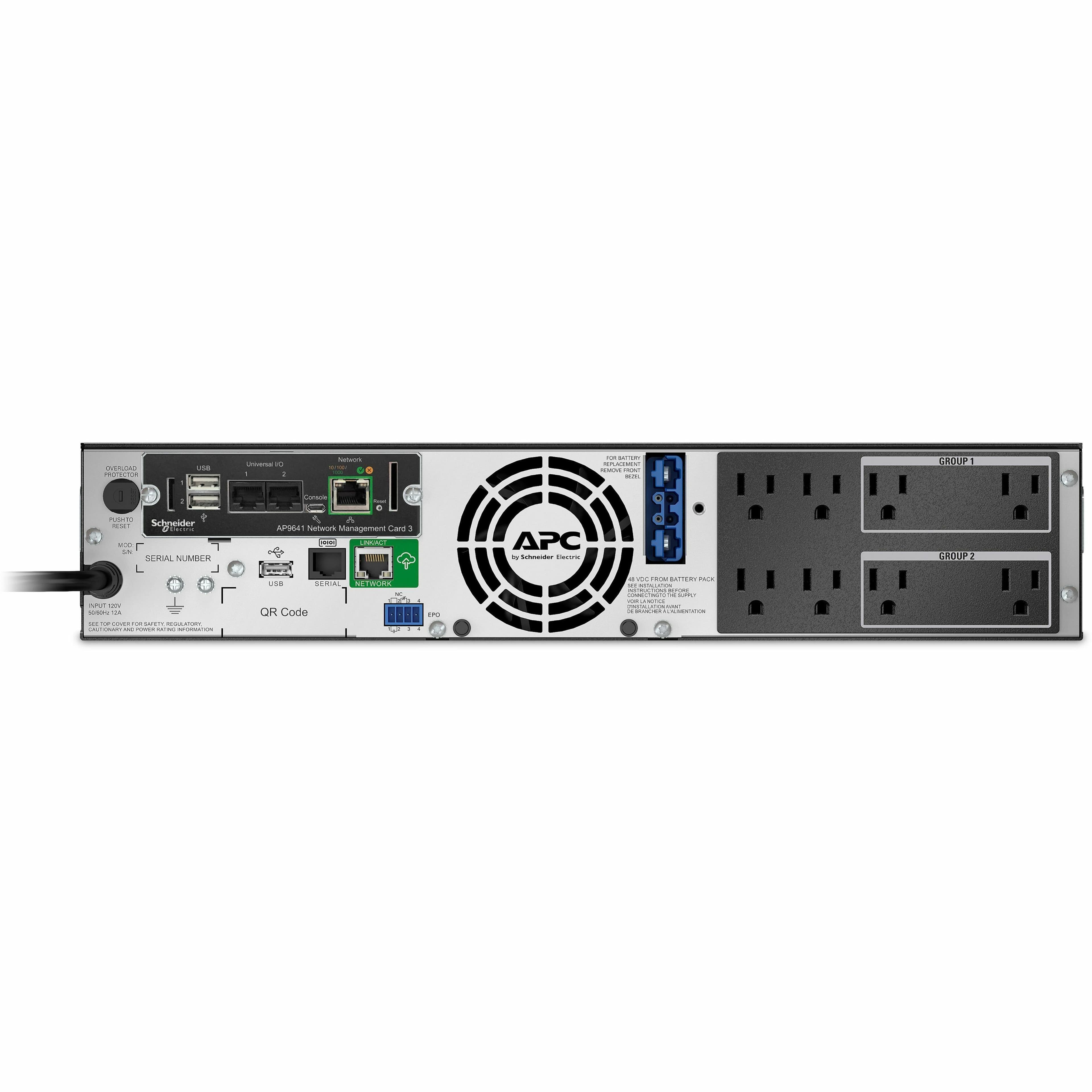 APC Smart-UPS 1000VA NMC 2U tower rack convertible UPS with 8 NEMA 5-15R outlets