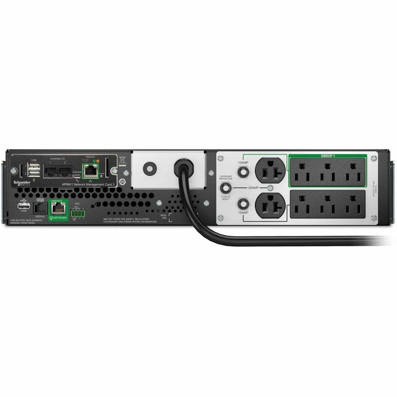 APC 2U 2200VA line-interactive rack UPS for 120 V IT equipment