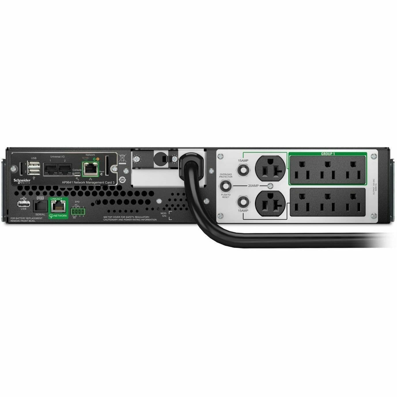 APC Smart-UPS SMTL3000RM2UCNC 3,000 VA lithium-ion rack mount UPS for 120 V environments