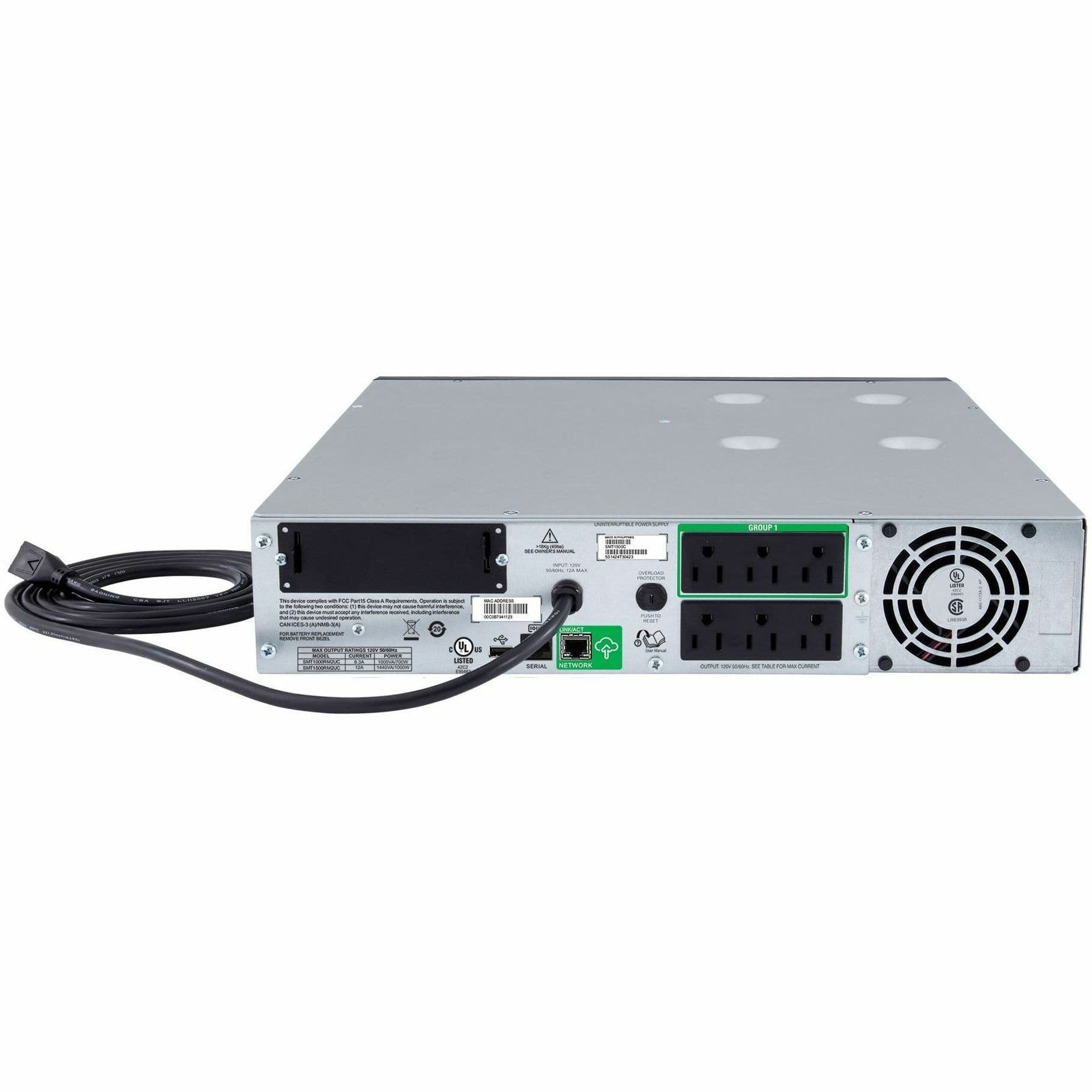 APC Smart-UPS 1500VA LCD rack-mount 2U UPS with SmartConnect and TAA-compliant configuration