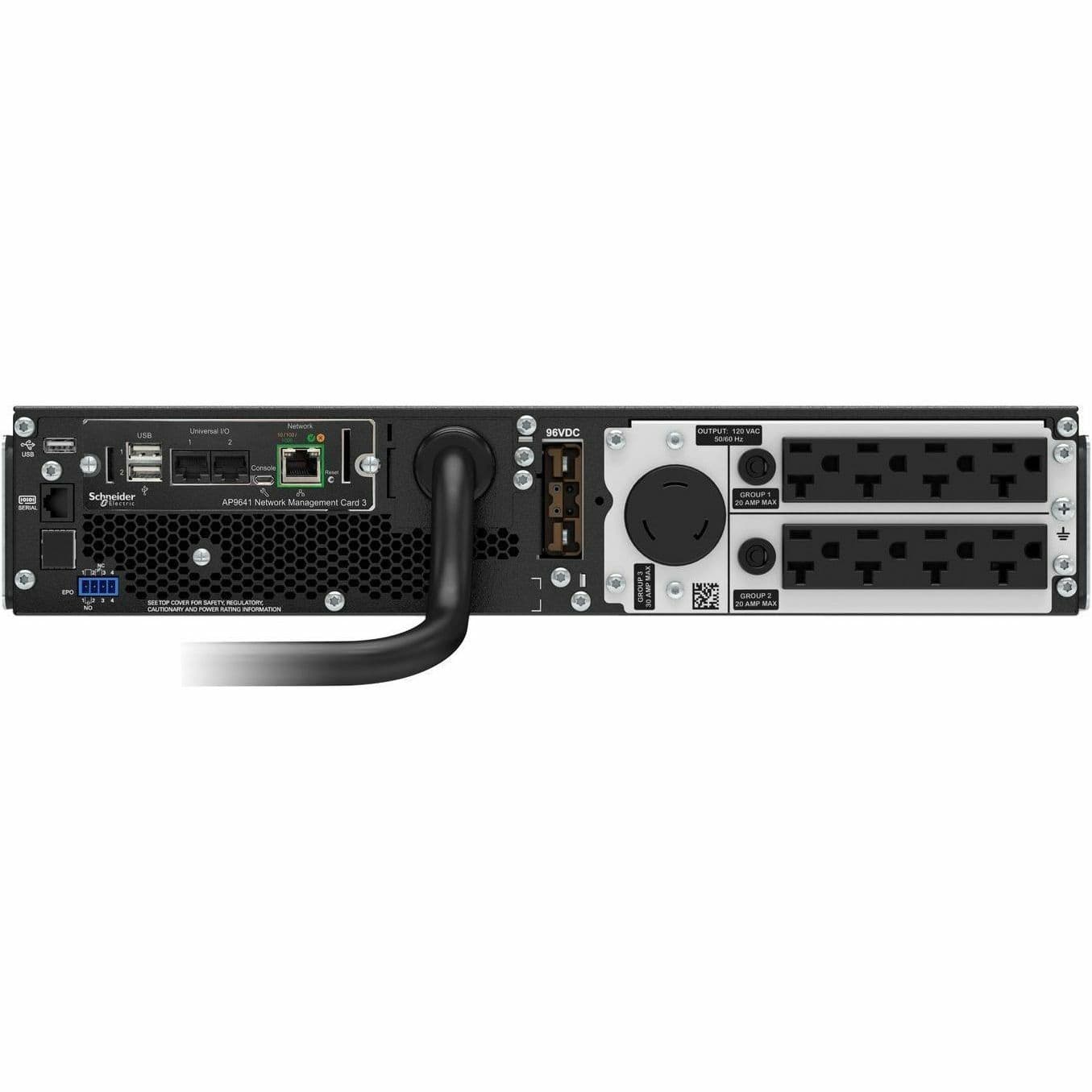 APC Smart-UPS SRT3000VA 120 NMC 3,000 VA rack-mount online UPS with LCD and network card