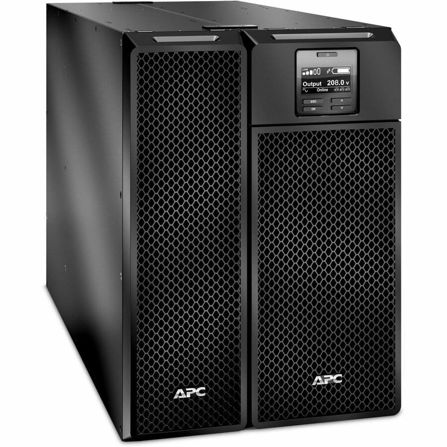 APC SRT6KXLT-5KTF rack-mount online UPS with 6,000 VA capacity and step-down transformer