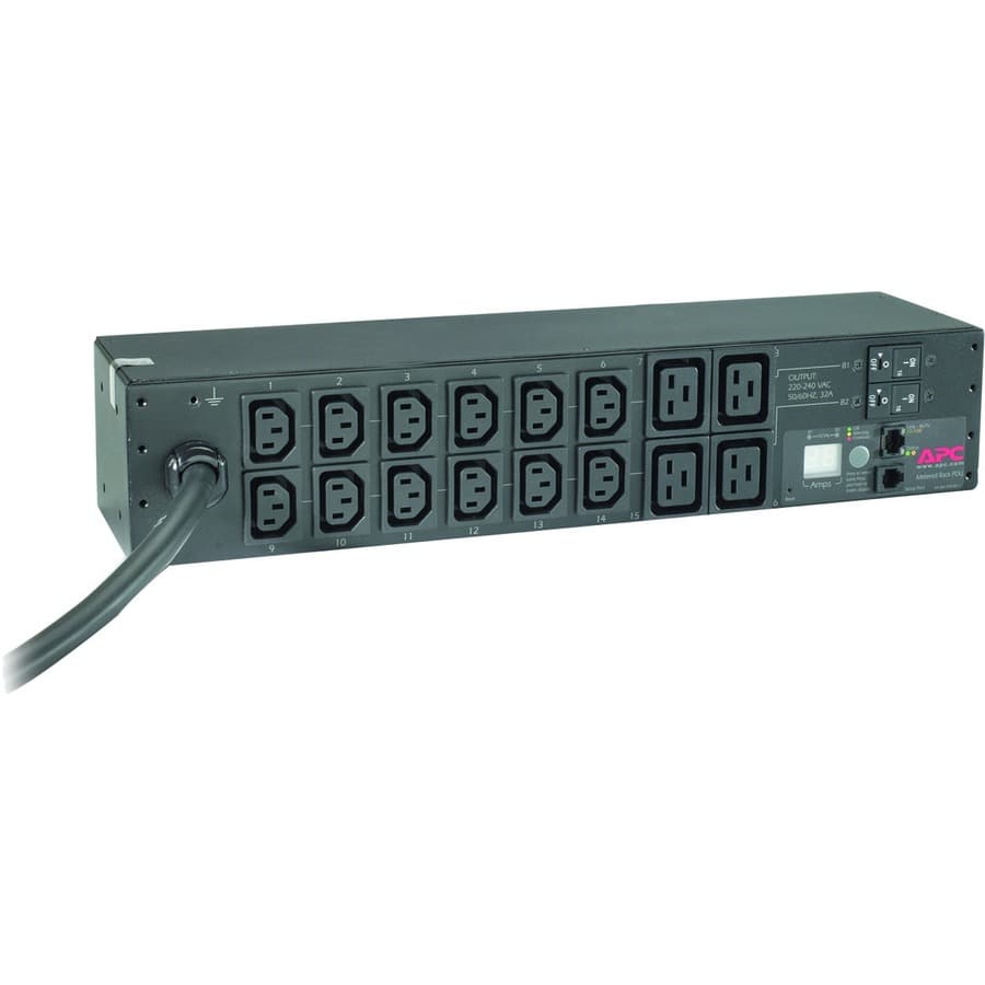 RACK PDU, METERED, 2U, 32A, 230V, (12) C13 & (4) C19 view 2