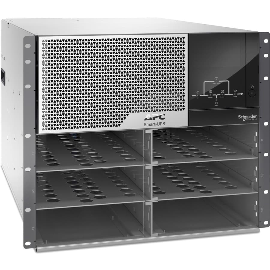 APC Smart-UPS Modular Ultra 15 kW N+1 rackmount UPS frame for high-density data center power protection