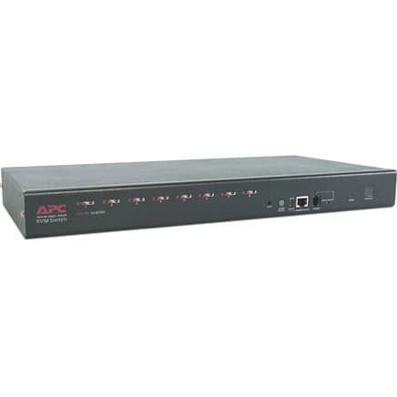 APC AP5201 8-port multi-platform analog KVM switch for rack server management
