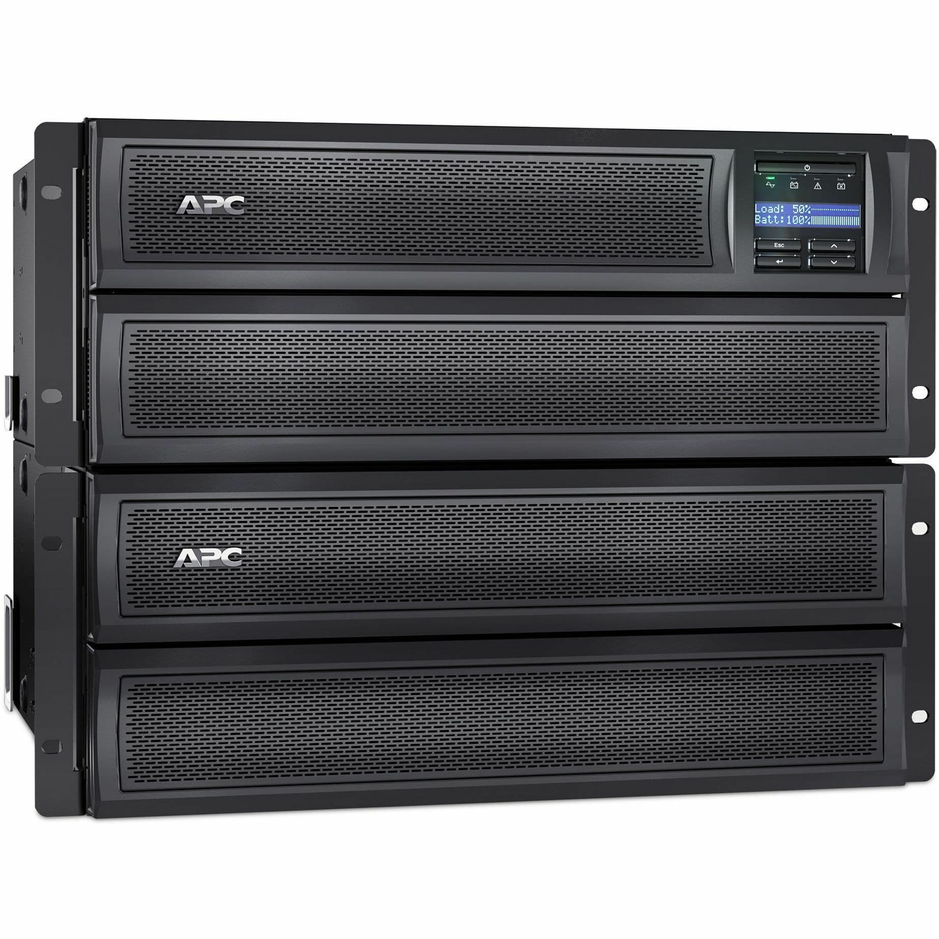 APC Smart-UPS X 3,000 VA rack/tower UPS with LCD display and network card