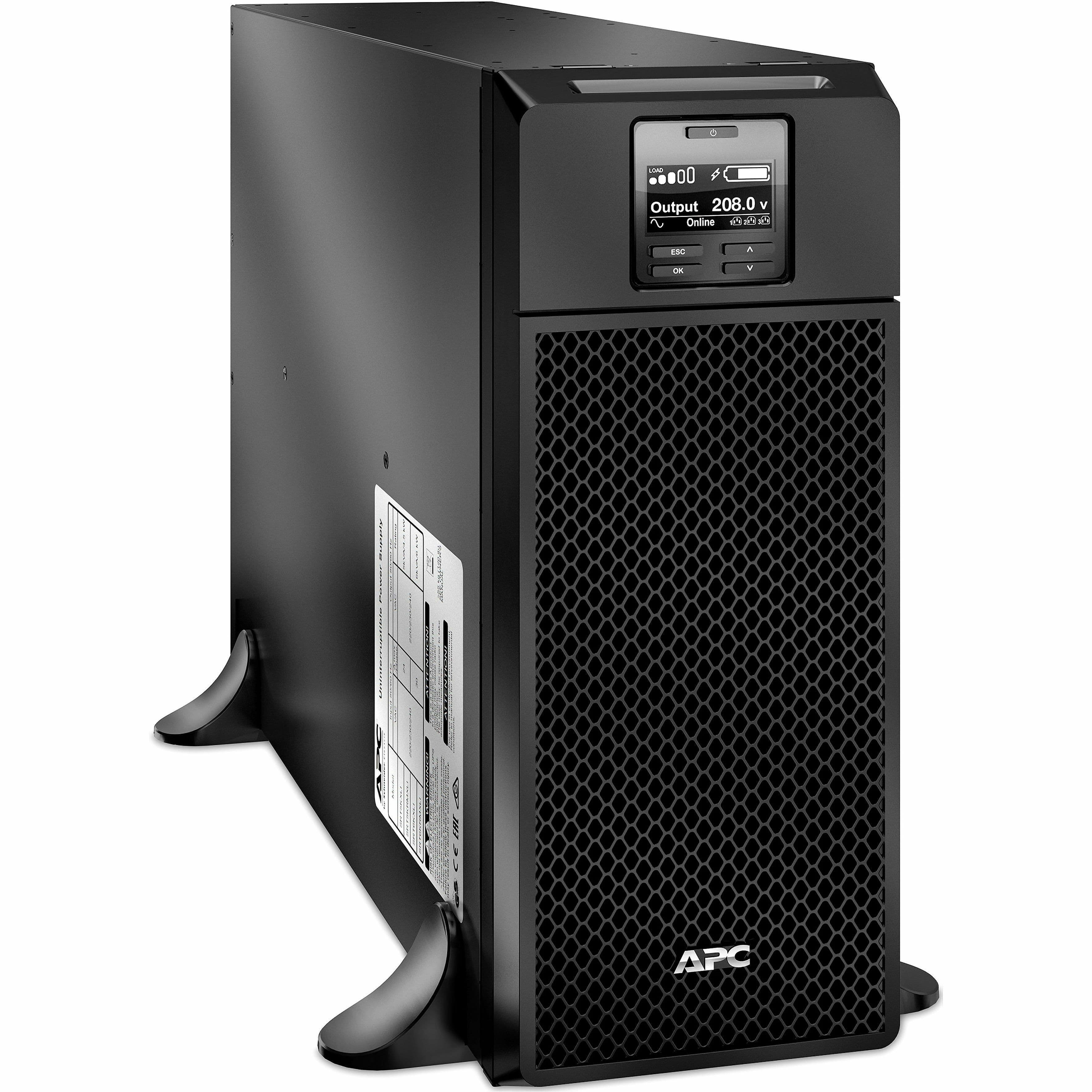 APC Smart-UPS SRT 6000VA 208V online UPS for enterprise rack power protection