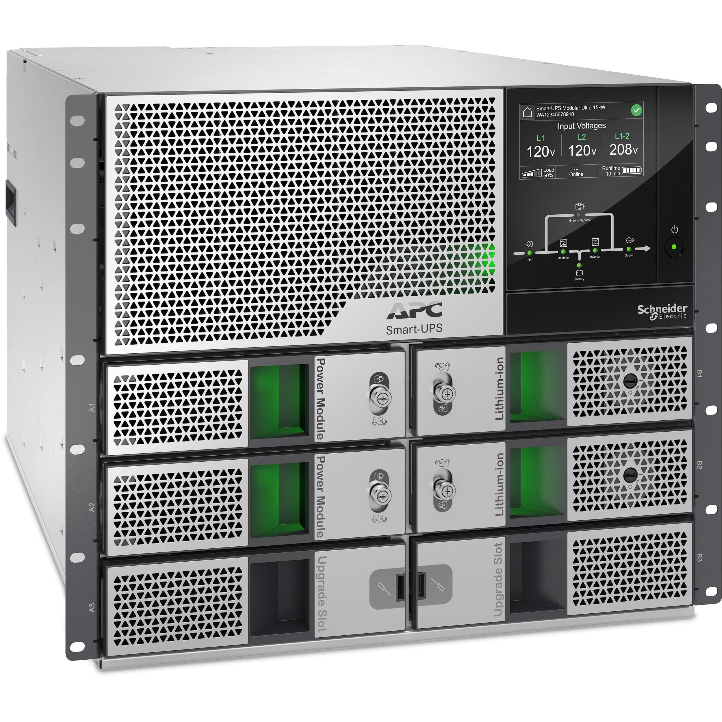APC Smart-UPS Modular Ultra 10 kW rackmount UPS with 9U form factor for enterprise power protection