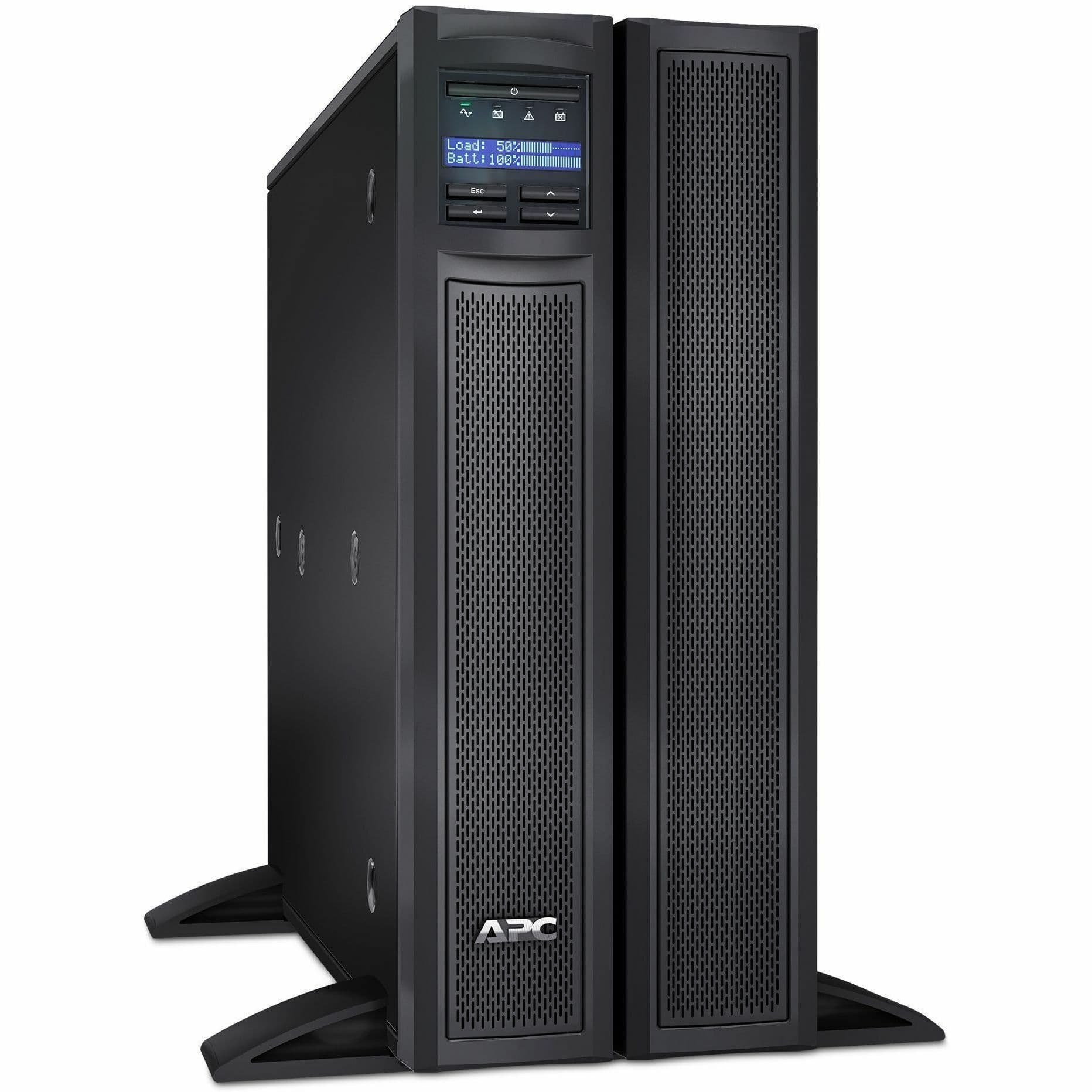 APC Smart-UPS X 3,000 VA rack/tower UPS with LCD display and network card